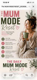 The Mum Mode Reset | Simple Systems for Busy Mums