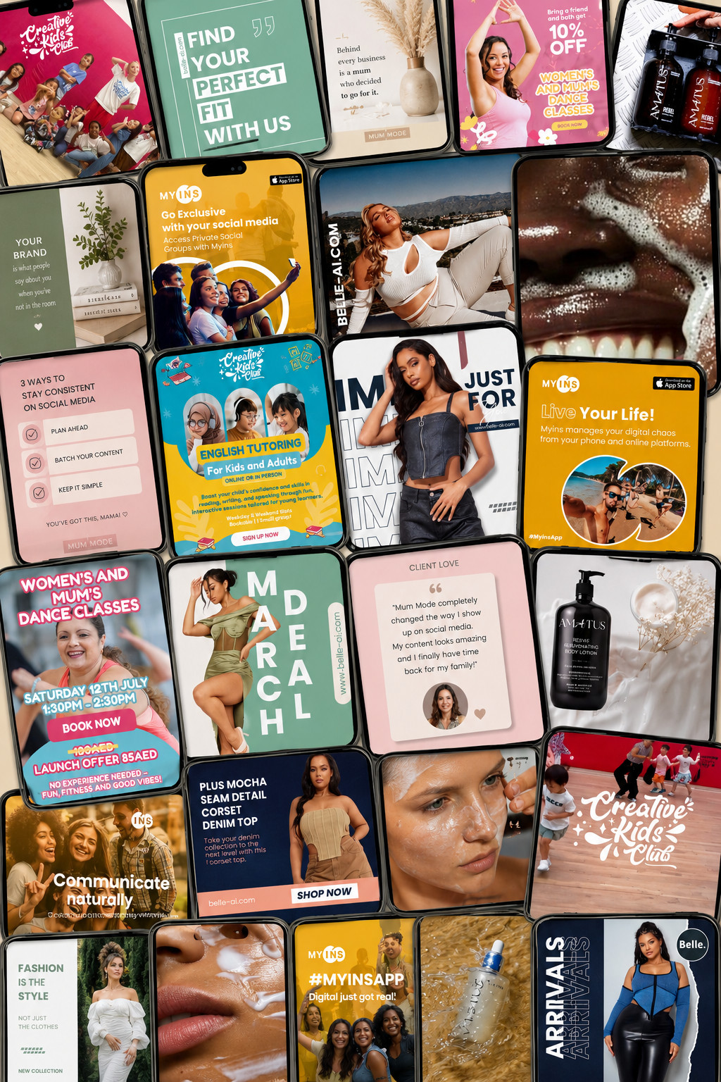 X12 Social media designs